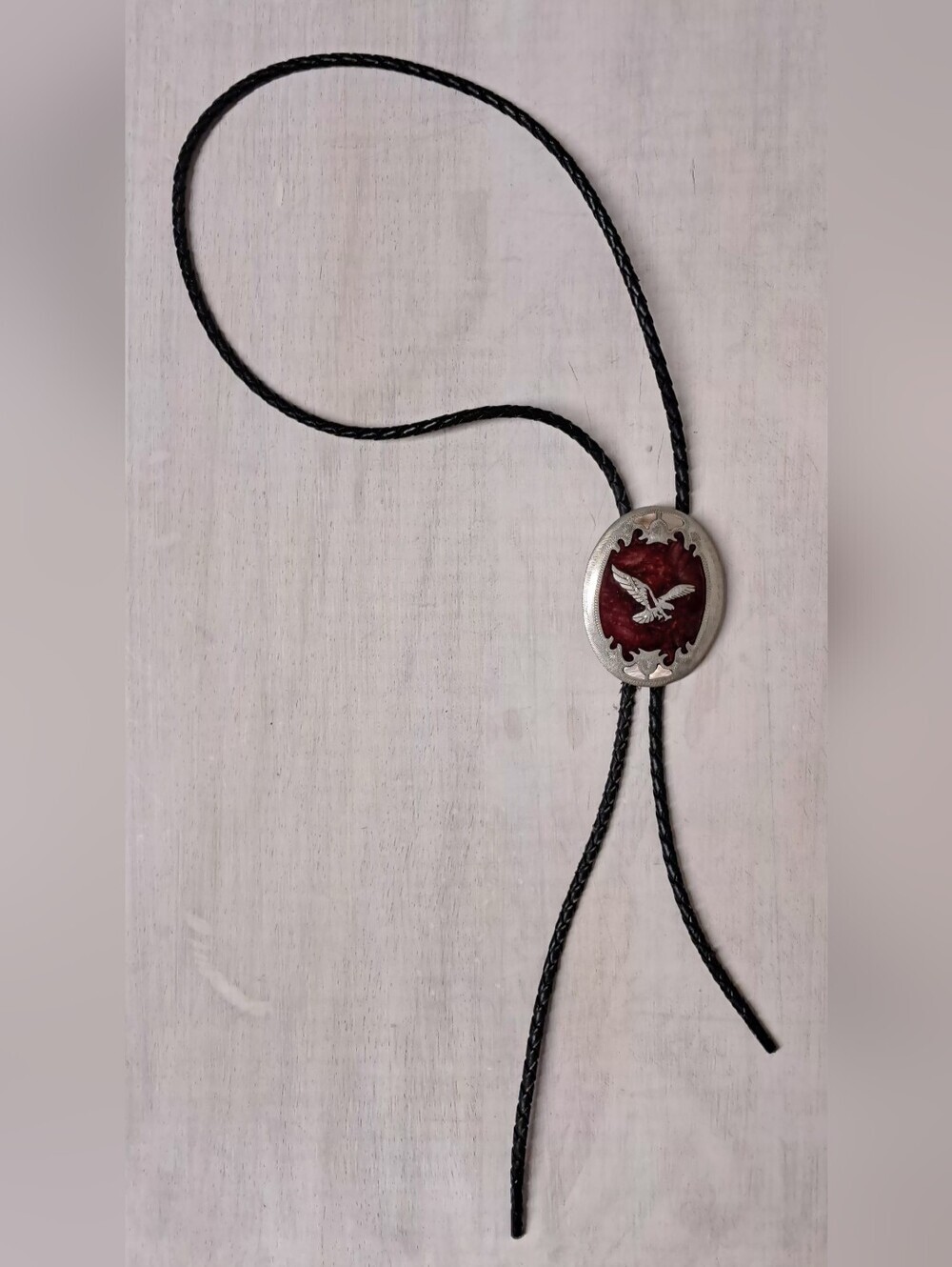 Native Artisan 928 Sterling Silver And Mother Of Pearl Southwestern Bolo Tie
